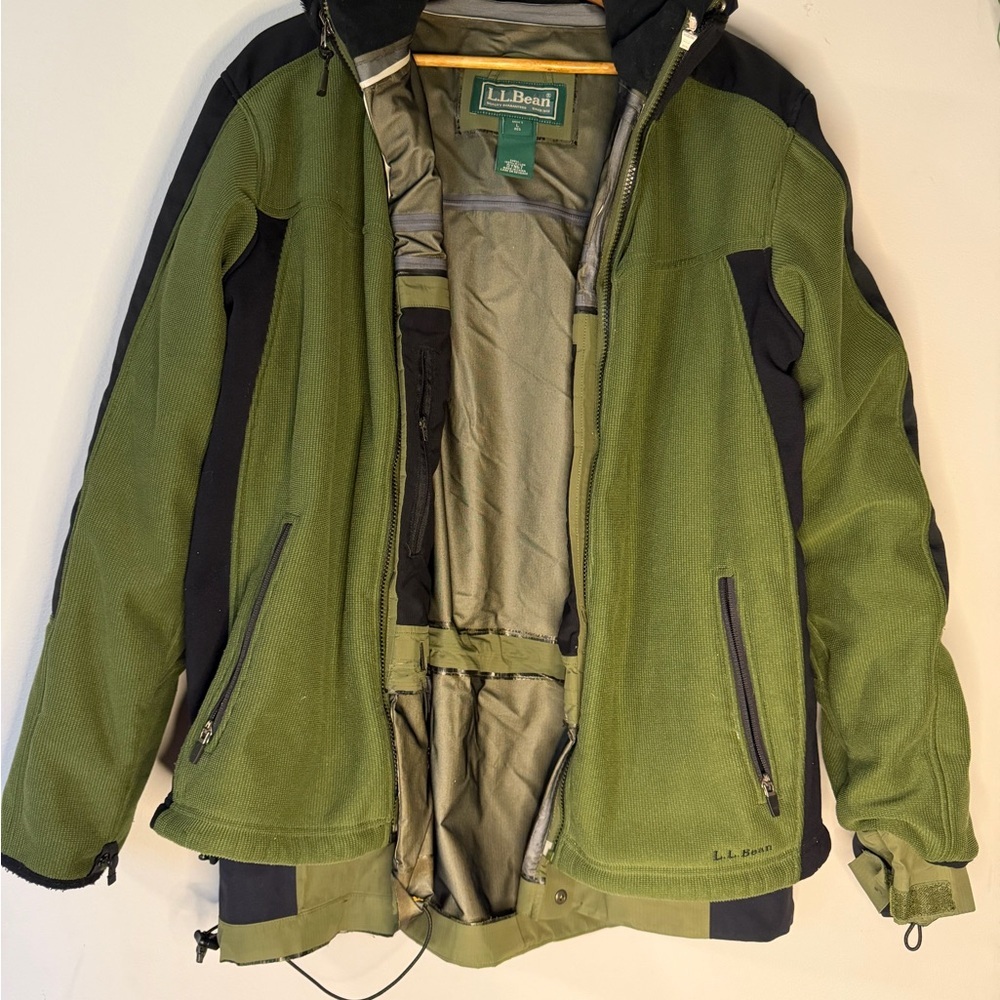 L.L.Bean Gore Tex XCR Jacket Mens Large Waterproof Hooded Outdoor Shell Coat